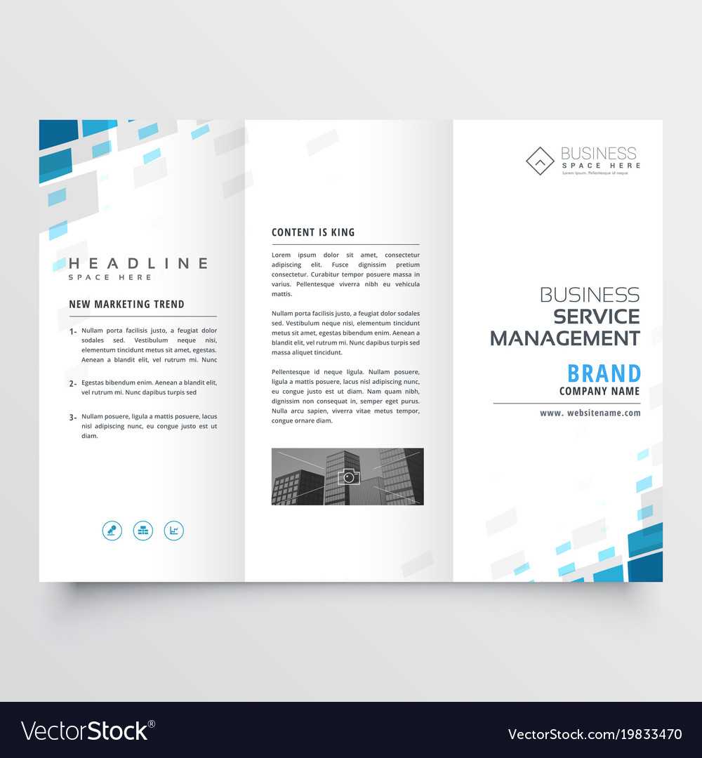 Simple Trifold Business Brochure Template Design With Regard To One Page Brochure Template
