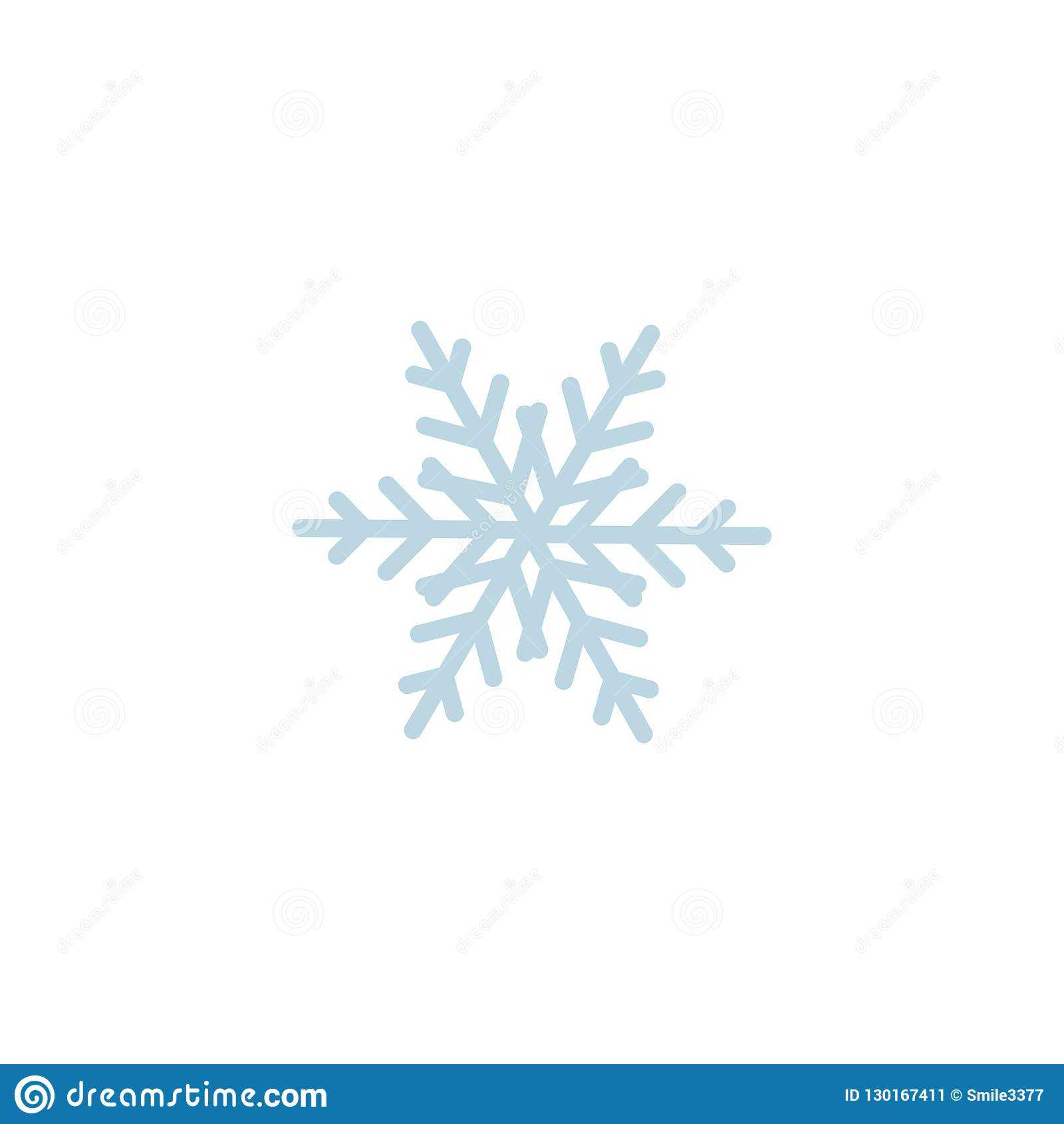 Snowflake Icon. Template Christmas Snowflake On Blank With Blank Snowflake Template