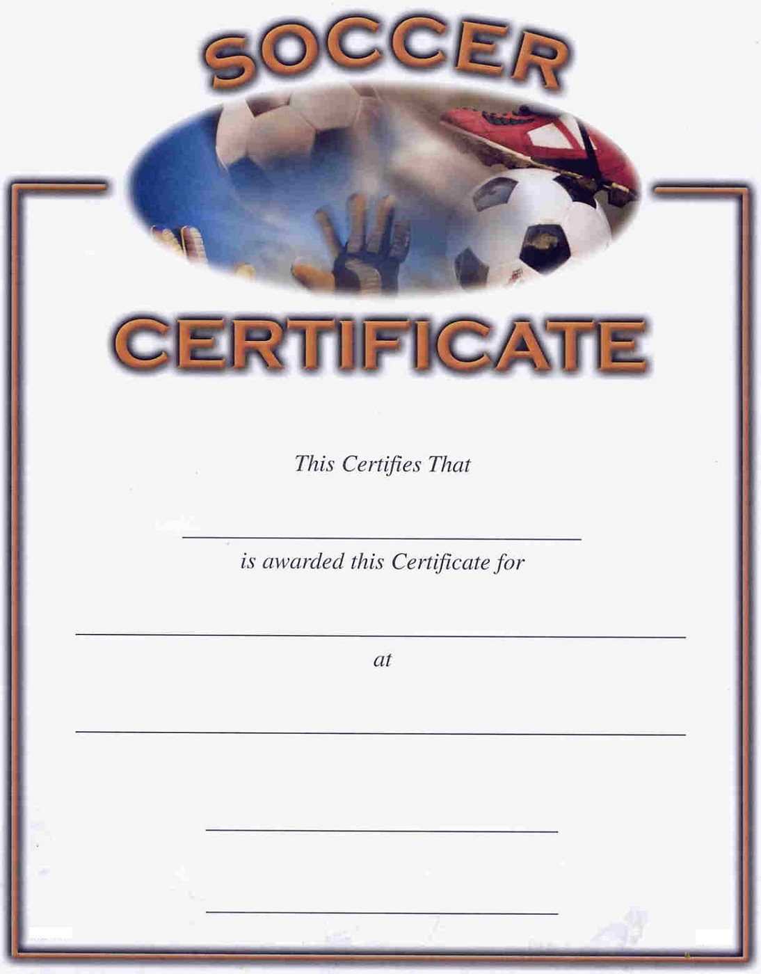 Soccer Award Certificates – Kids Learning Activity In Soccer Certificate Templates For Word