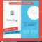 Social Media User Profile Company Brochure Template. Vector Within Social Media Brochure Template