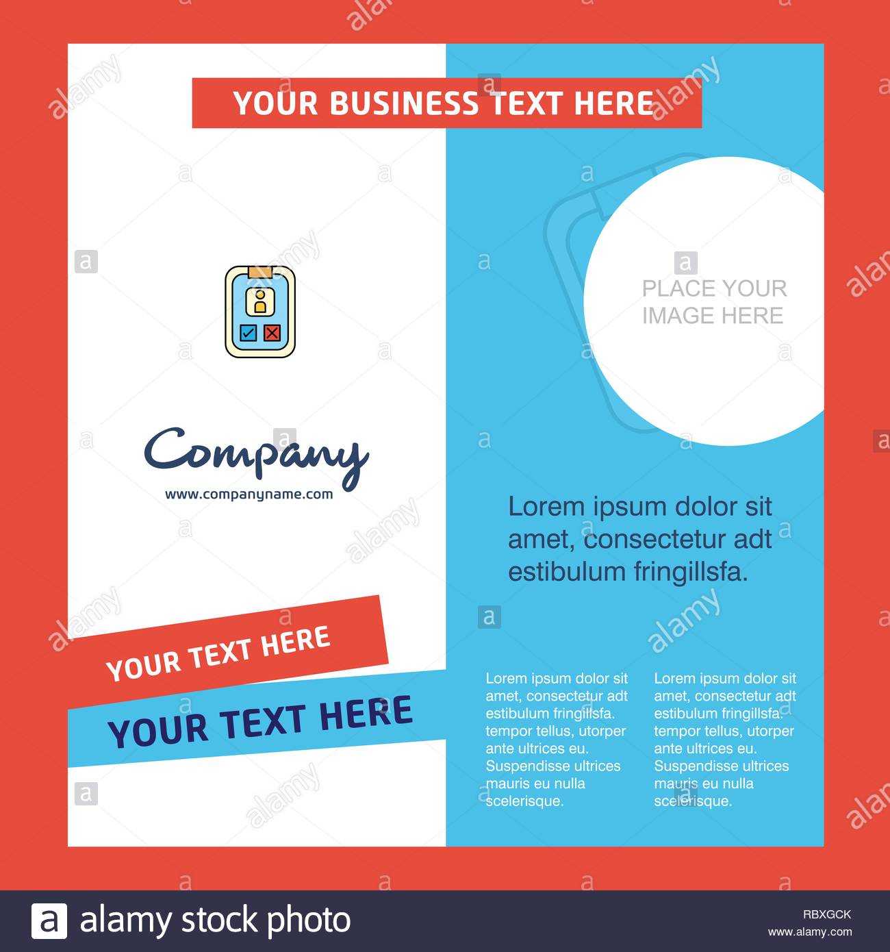 Social Media User Profile Company Brochure Template. Vector Within Social Media Brochure Template