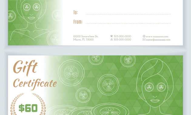 Spa Massage Gift Certificate Template inside Massage Gift Certificate Template Free Download