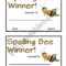 Spelling Bee Award – Esl Worksheetsara5 With Spelling Bee Award Certificate Template
