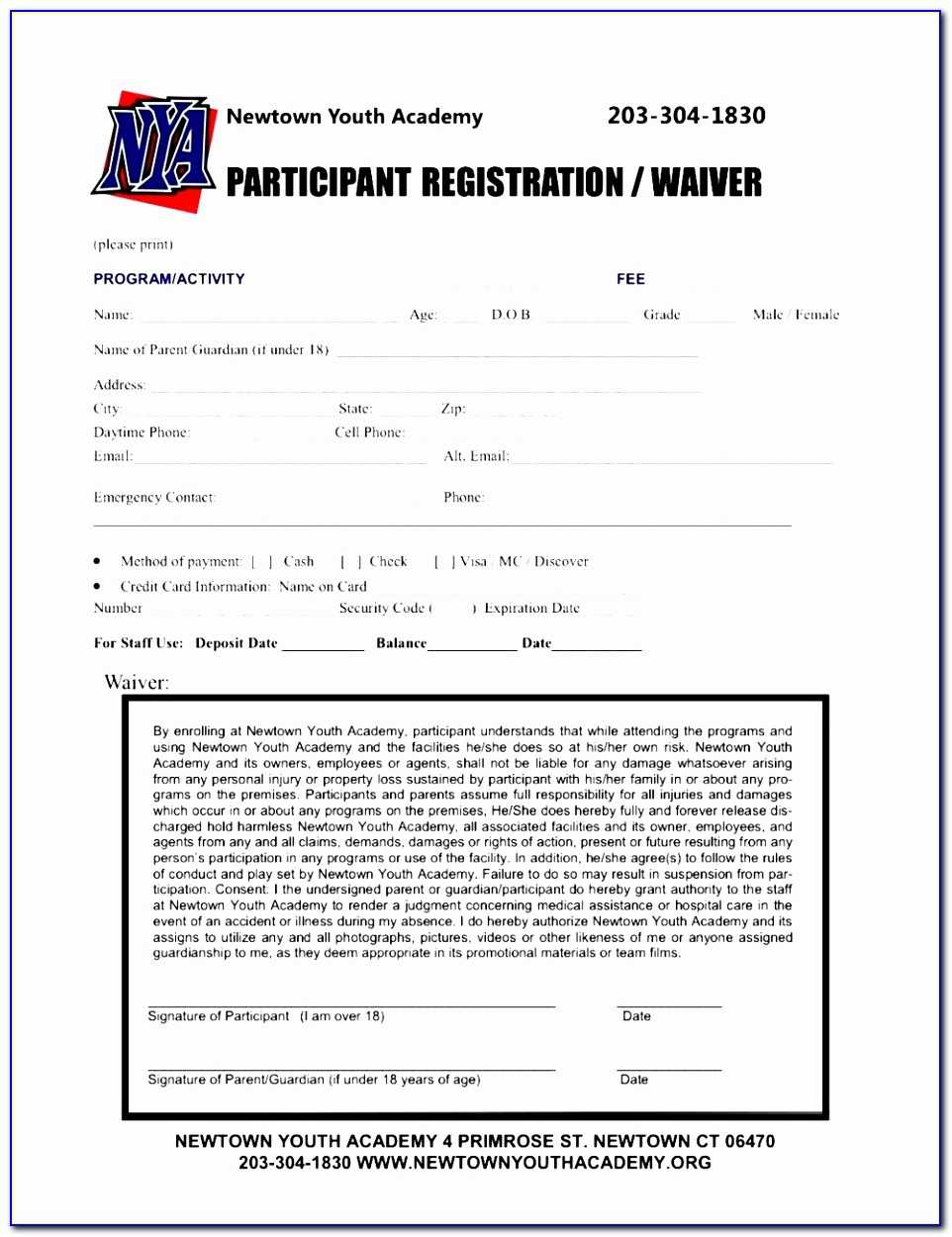 Spi Fitness Utica Speed Camp Registration Form Simple Within Camp Registration Form Template Word
