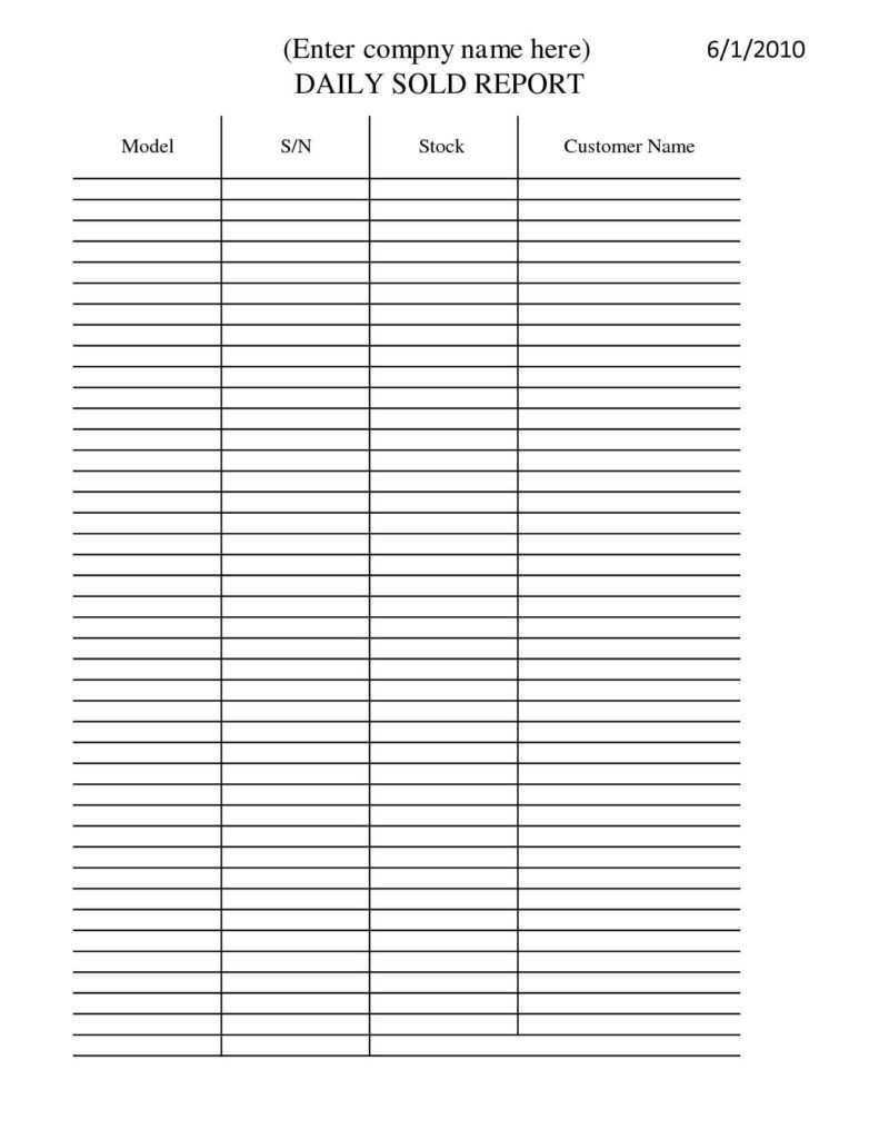 Spreadsheet Daily Es Report Template Free For Excel Download Inside Daily Sales Call Report Template Free Download