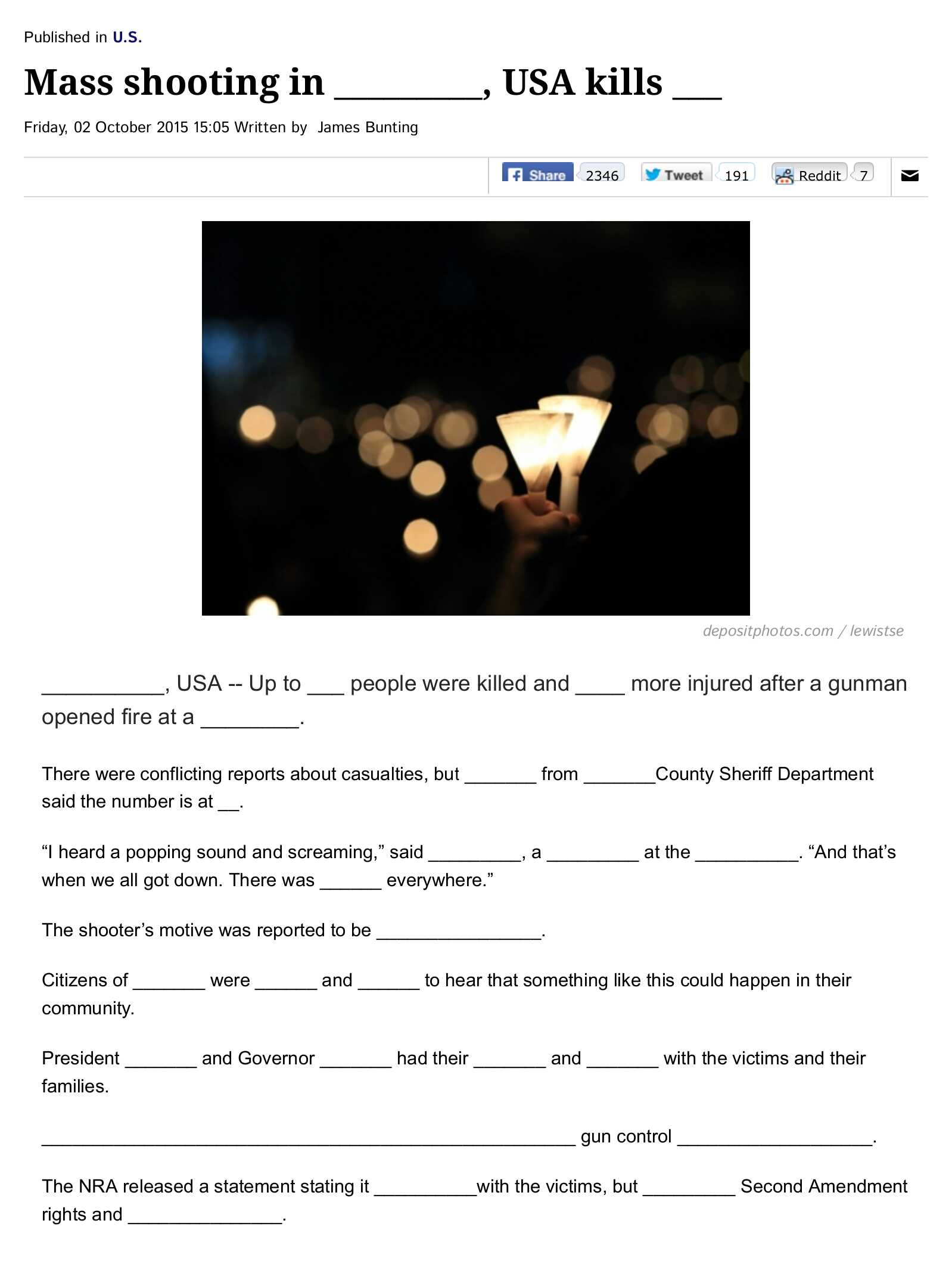 Standard Usa Mass Shooting News Report Template. – Imgur With Regard To News Report Template