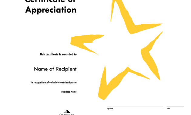 Star Award Certificate Templates Free Image intended for Star Certificate Templates Free