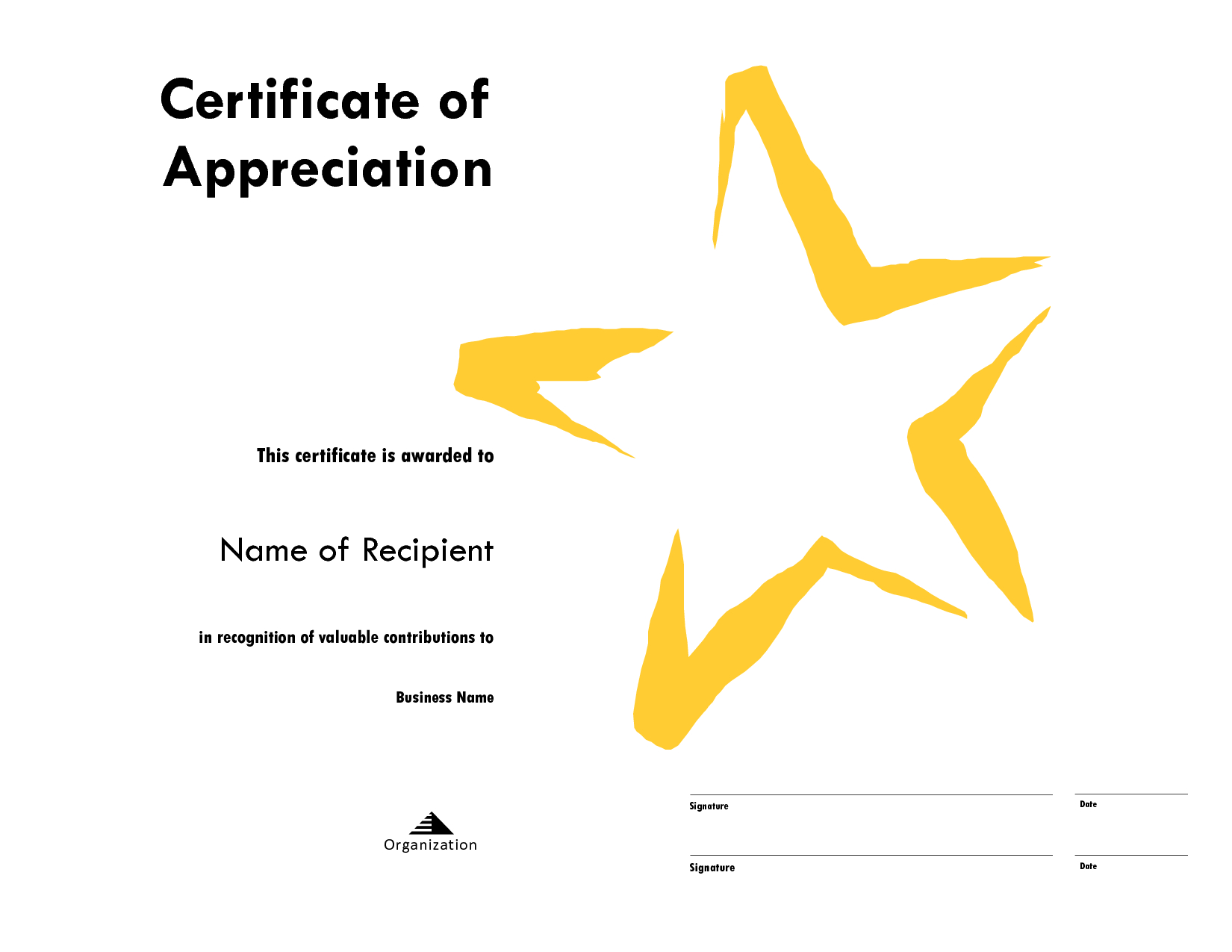 Star Award Certificate Templates Free Image Regarding Star Award Certificate Template