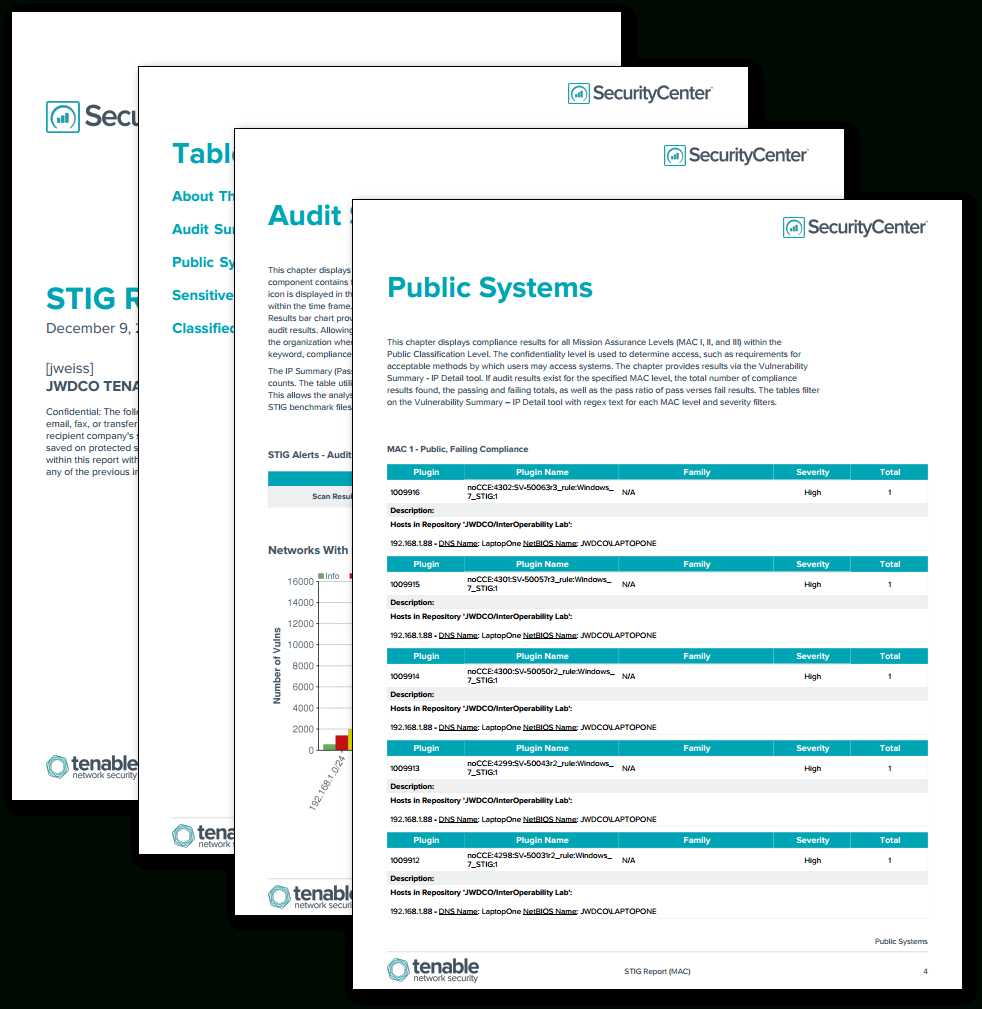 Stig Report (By Mac) – Sc Report Template | Tenable® Regarding Information Security Report Template