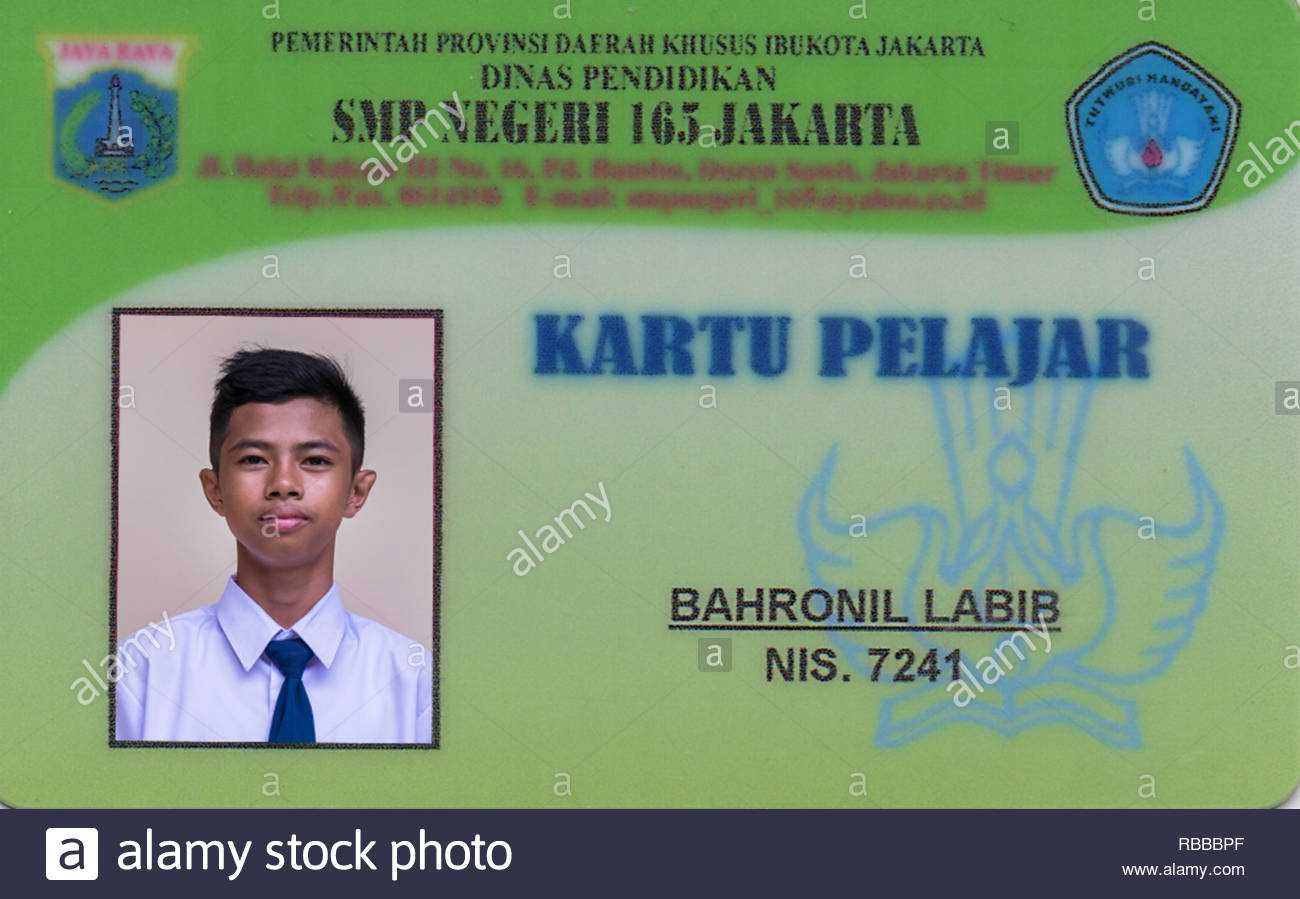 Student Id Card Stock Photos & Student Id Card Stock Images Pertaining To High School Id Card Template