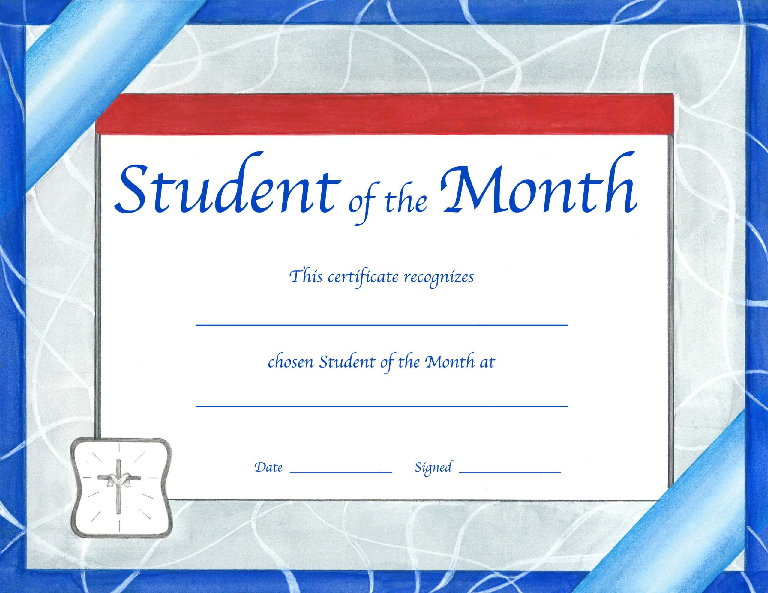 Student Of The Month Certificates Free – Zohre With Free Printable Student Of The Month Certificate Templates