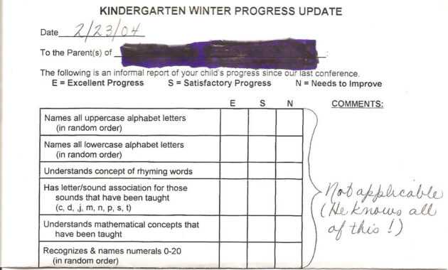 Student Progress Report Sample Comments ] - Teachers regarding Boyfriend Report Card Template