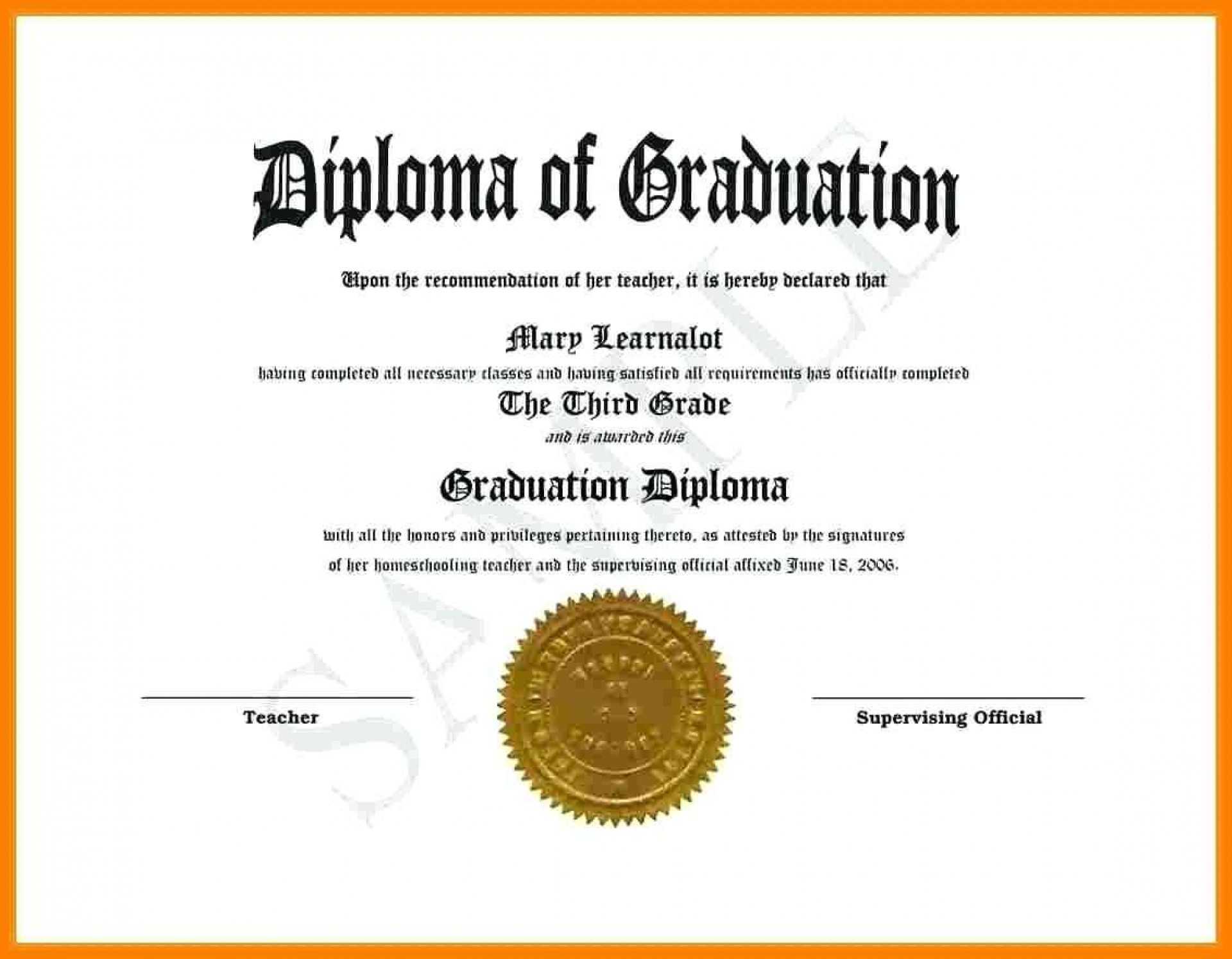 Stunning Graduation Certificate Template Word Ideas Degree Throughout Graduation Certificate Template Word