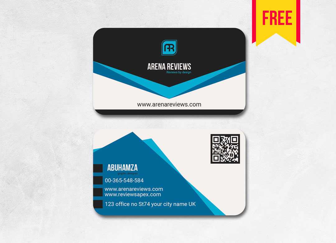 Stylish Business Card Design | Free Download – Arenareviews Inside Download Visiting Card Templates