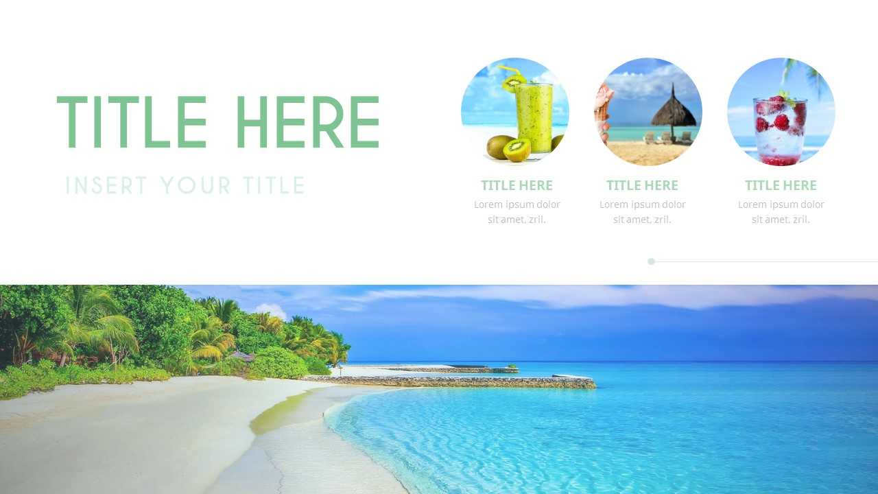 Summer Beach Presentation Powerpoint Templates Design With Powerpoint Templates Tourism