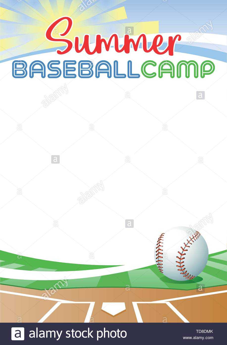 Summer Camp Stock Vector Images – Alamy Inside Basketball Camp Certificate Template