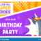 Superhero Birthday Party Banner Template, Cute Funny Penguin In Superhero Birthday Card Template