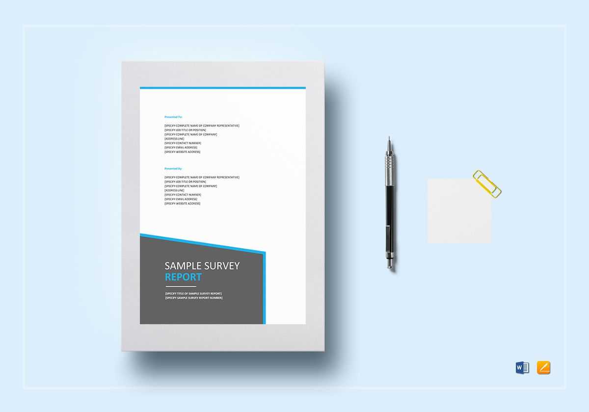 Survey Report Template Inside It Report Template For Word