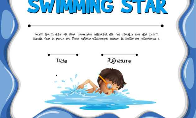 Swim Certificate Template - Zohre.horizonconsulting.co throughout Free Swimming Certificate Templates