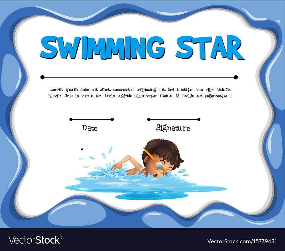 Swim Certificate Template - Zohre.horizonconsulting.co Throughout Free Swimming Certificate Templates