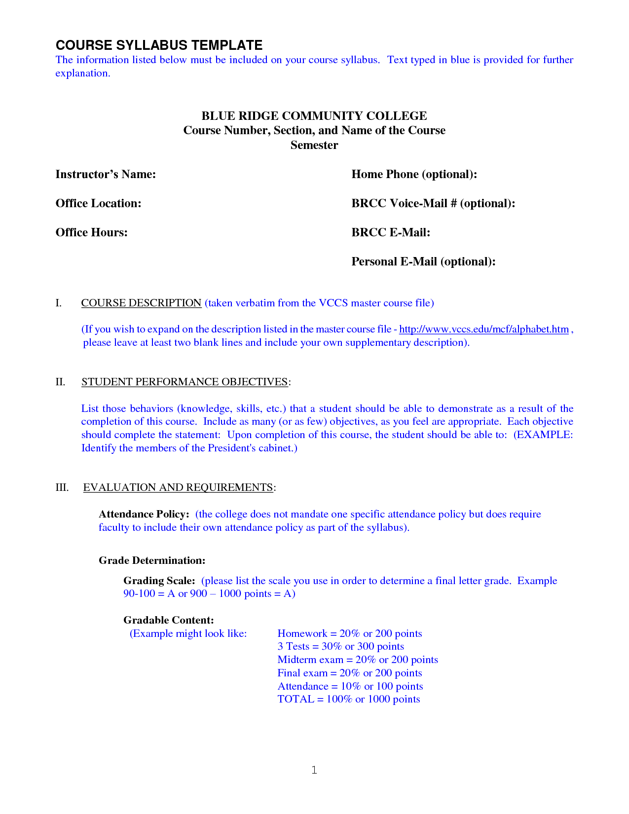 Syllabus Template. Electrical And Electronics Engineering Ac With Regard To Blank Syllabus Template