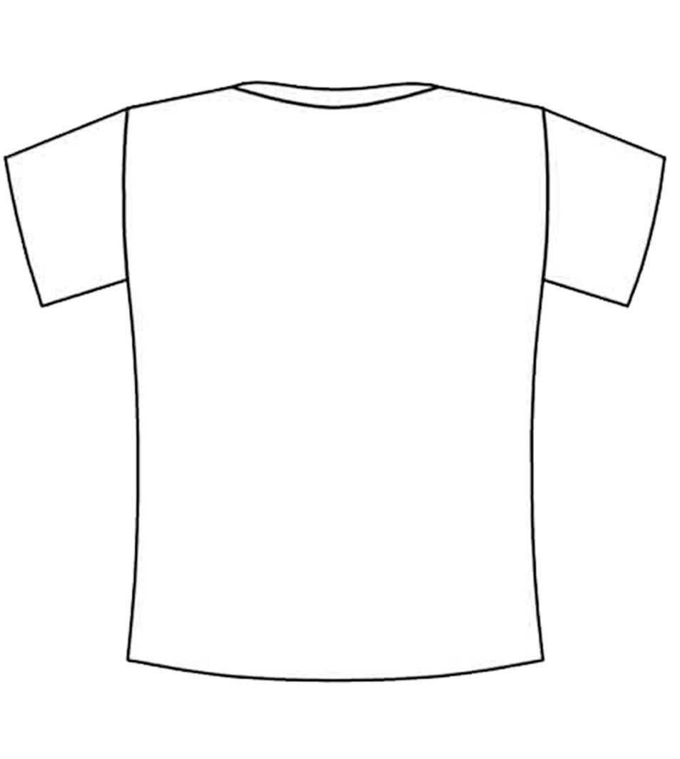 T Shirt Coloring Page – Coloring Home Within Printable Blank Tshirt Template