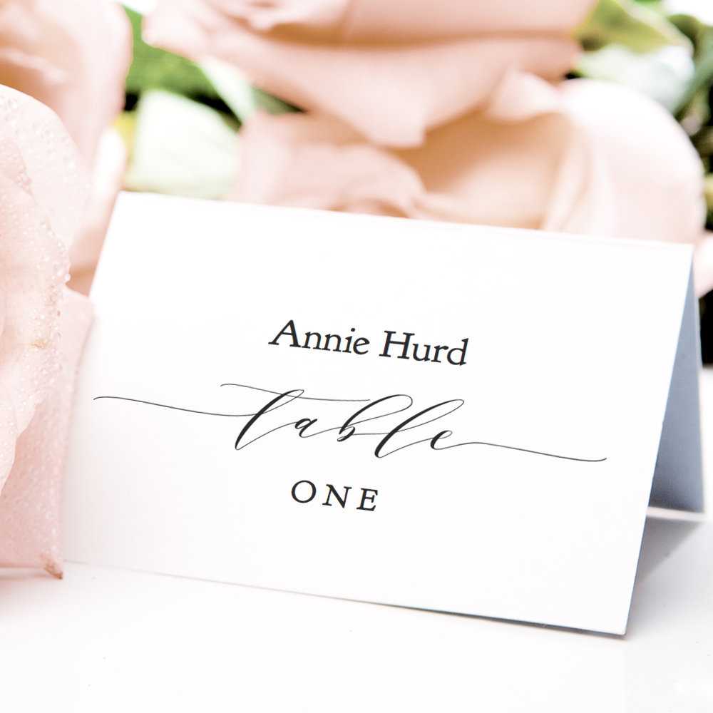 Table Place Cards Printable Pdf Template 3.5X2.5 Flat Within Place Card Setting Template