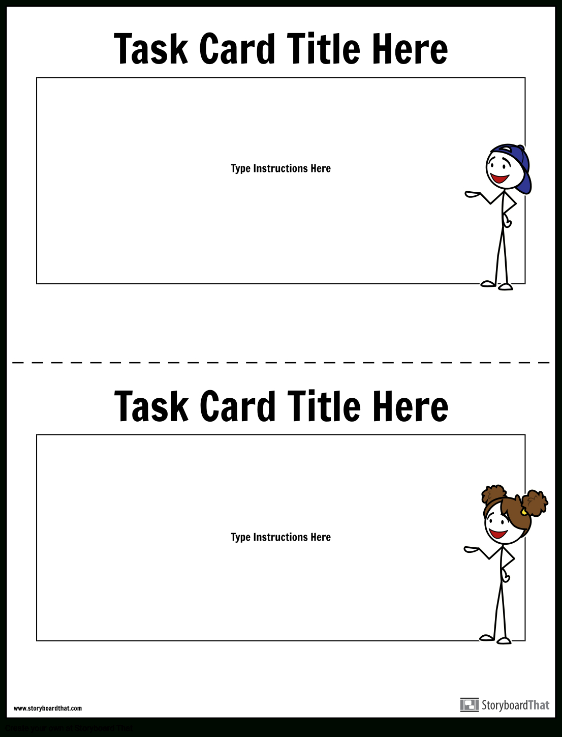 Task Card Template | Task Card Maker Inside Task Cards Template