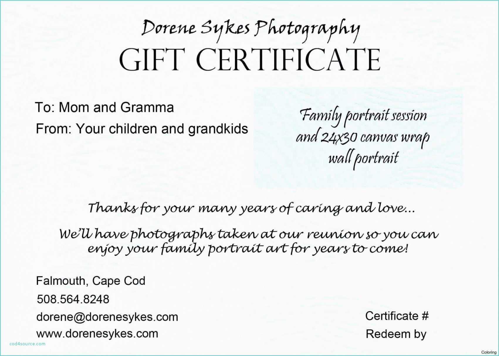 Tattoo Gift Certificate Template For Dinner Certificate Template Free