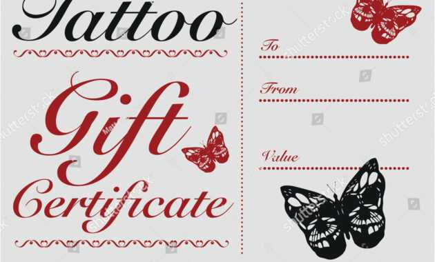 Tattoo Gift Certificate Template Free inside Tattoo Gift Certificate Template