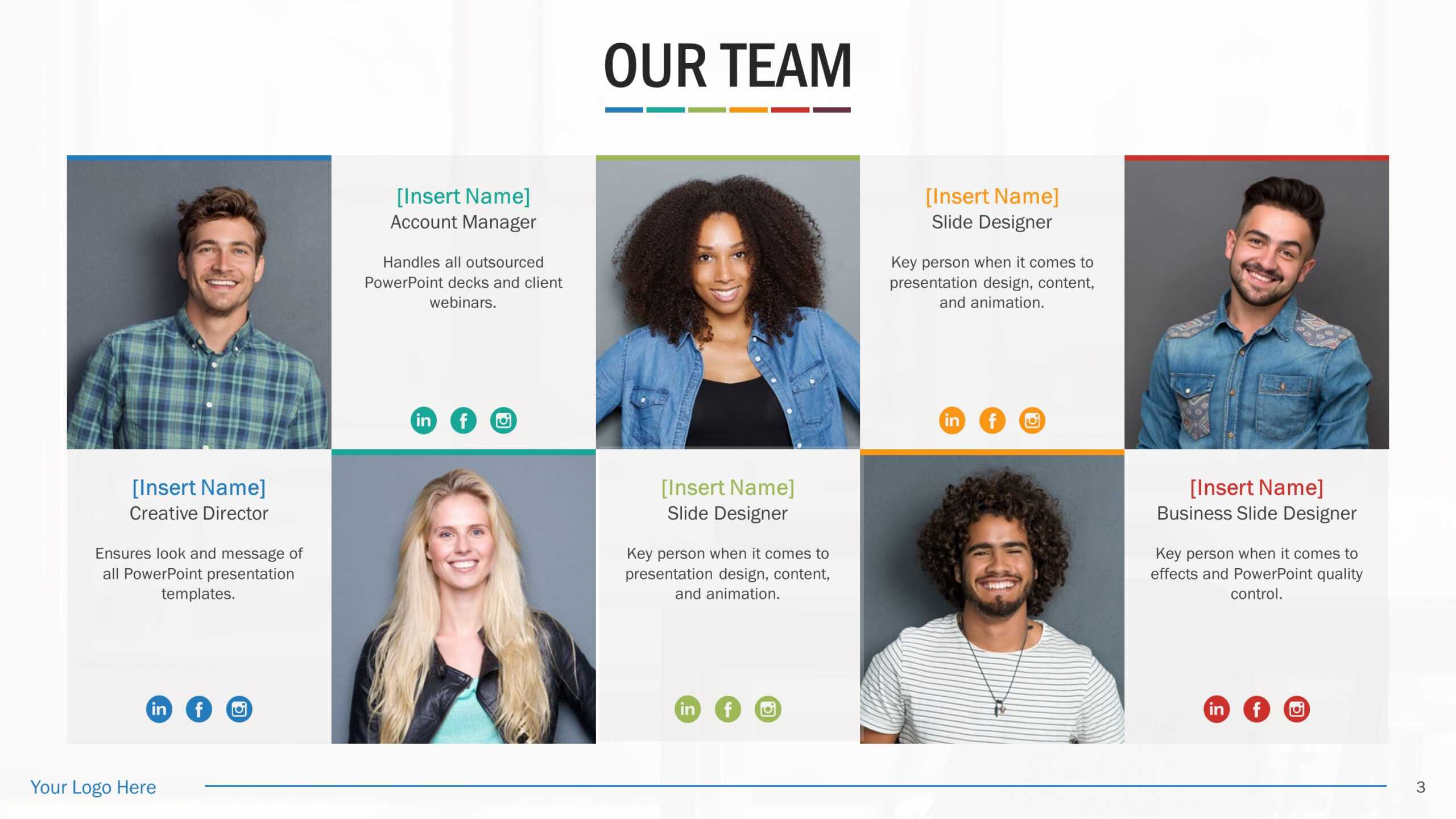 Team Biography Slides For Powerpoint Presentation Templates Pertaining To Biography Powerpoint Template