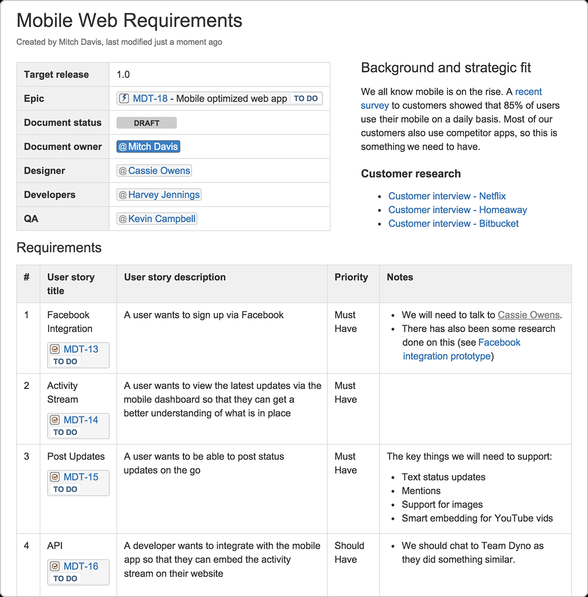 Technical Documentation In Software Development: Types And With Regard To Product Requirements Document Template Word