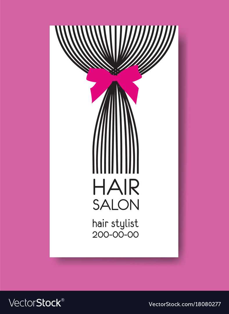 Template Design Business Card With Tail Of Lon Pertaining To Hair Salon Business Card Template