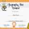 Template For Award Certificate ] – Free Certificate Of Throughout Spelling Bee Award Certificate Template