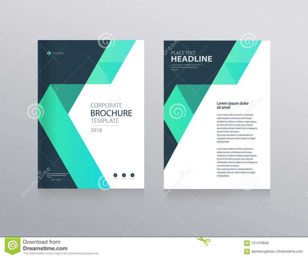 Template Layout Design With Cover Page For Company Profile For Cover Page For Annual Report Template