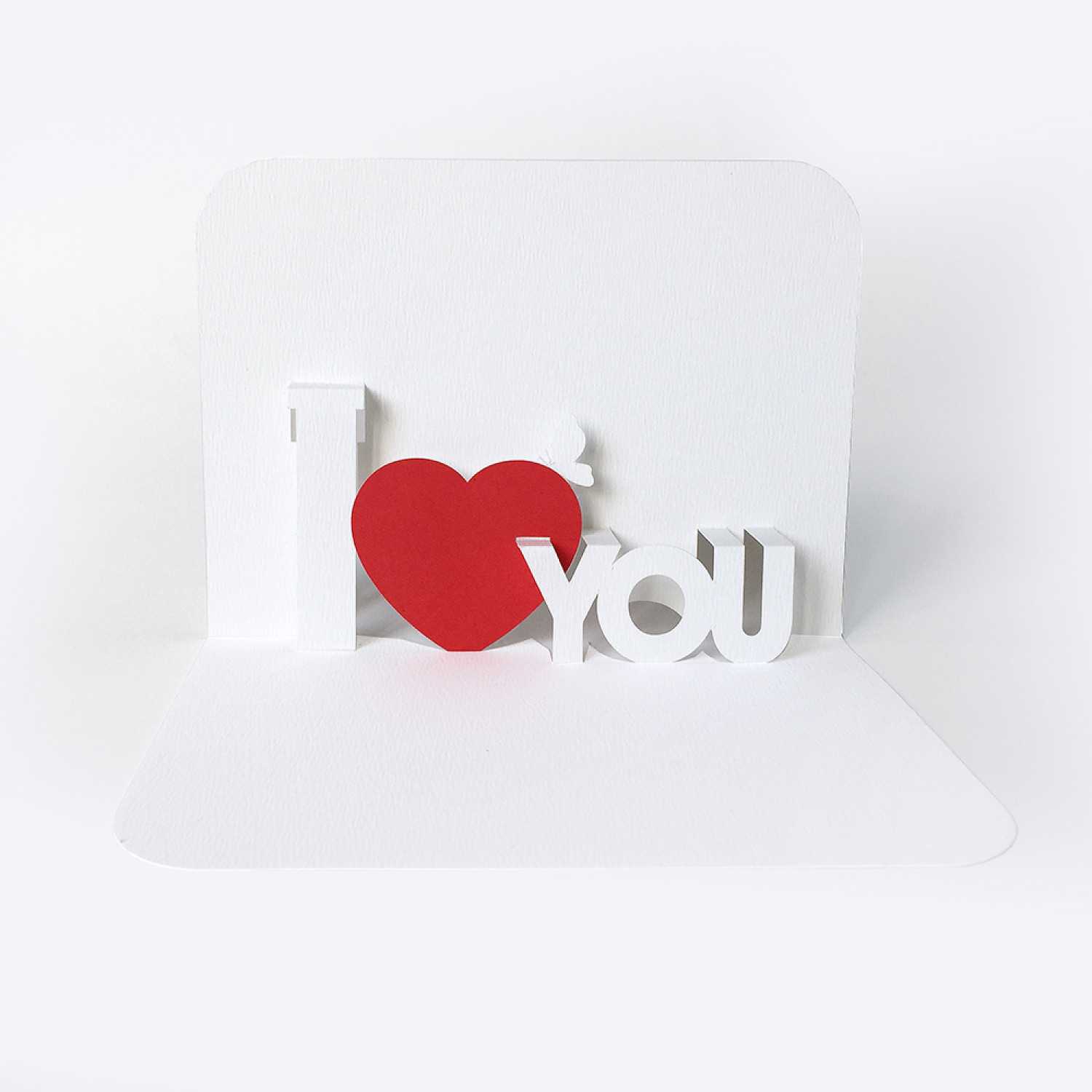 Template Pop Up Card «I Love You» Inside Popup Card Template Free
