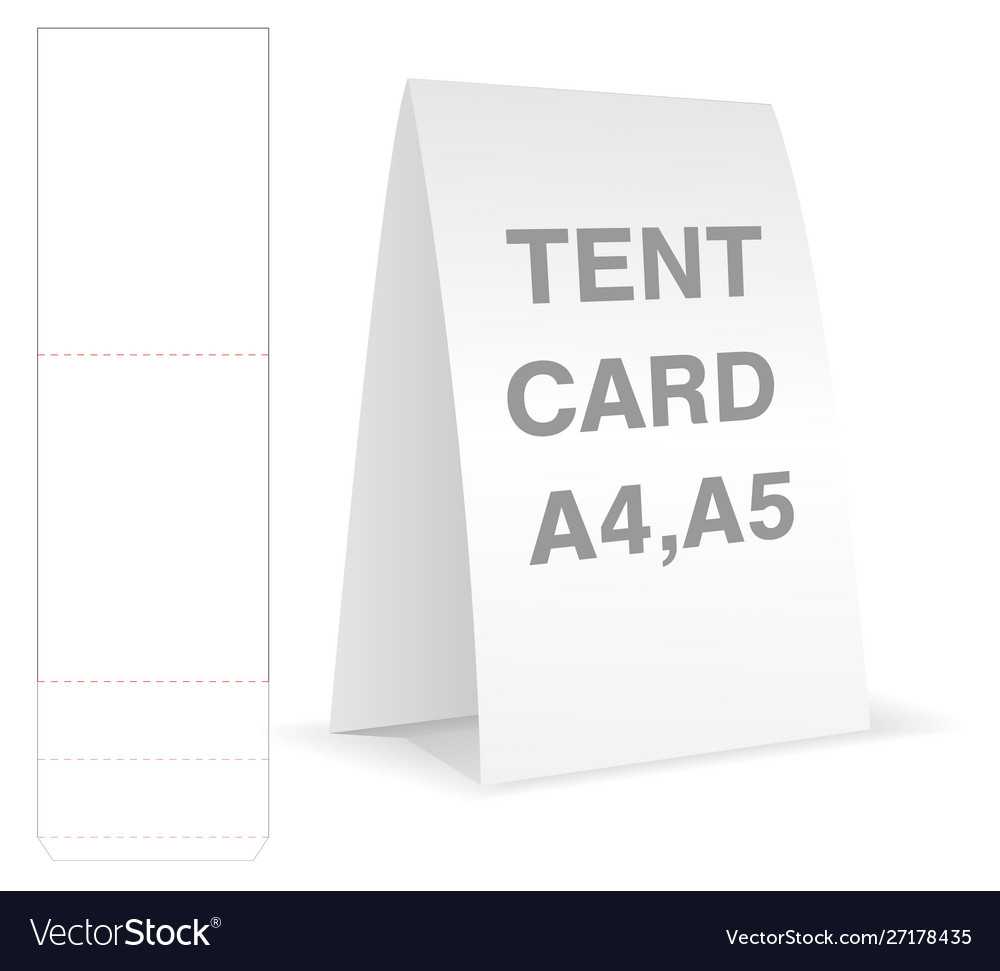 Tent Card Die Cut Mock Up Template In Free Tent Card Template Downloads