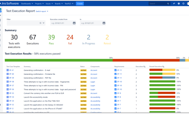 Test Execution Report throughout Test Case Execution Report Template