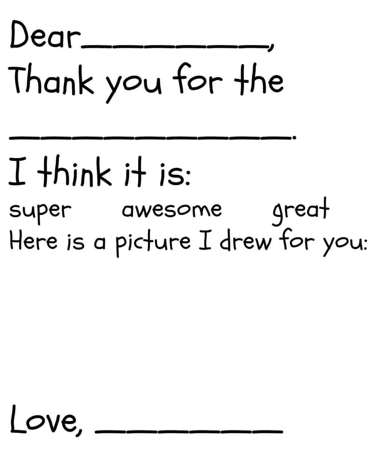 Thank You Card Template For Kids – Zohre.horizonconsulting.co With Thank You Note Cards Template