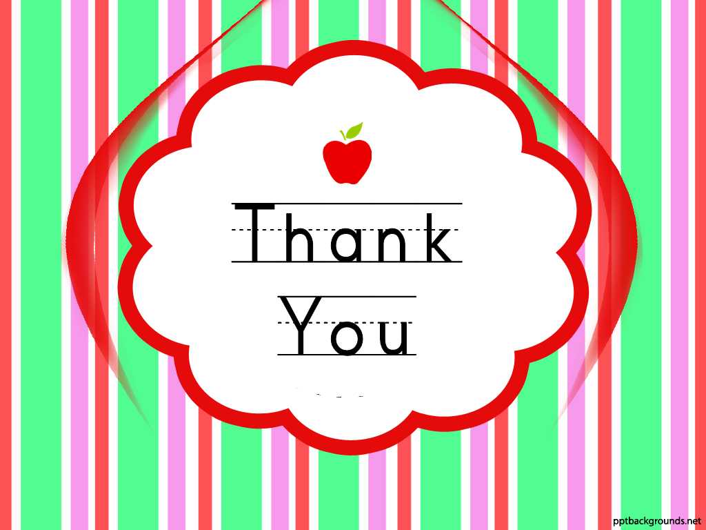 Thank You Cards For Teachers Backgrounds For Powerpoint Inside Powerpoint Thank You Card Template