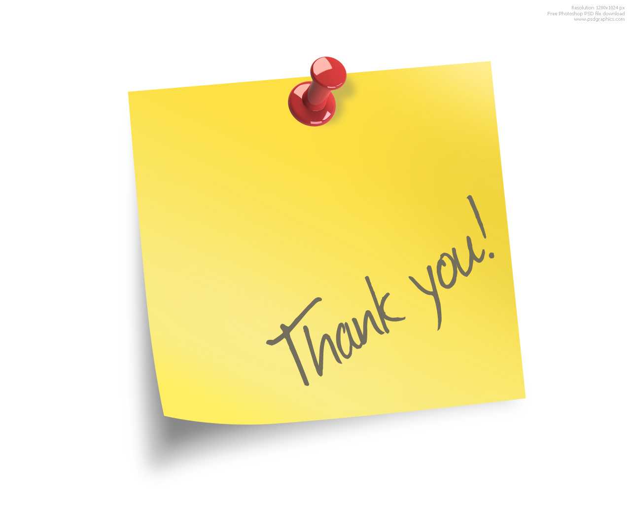 Thank You Note | Psdgraphics Regarding Powerpoint Thank You Card Template
