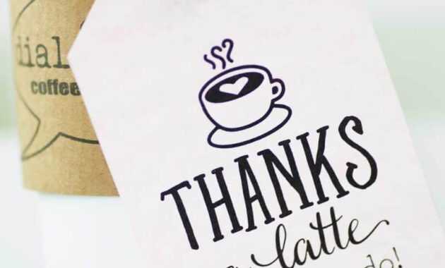 Thanks A Latte! Free Printable Gift Tags | Skip To My Lou regarding Thanks A Latte Card Template