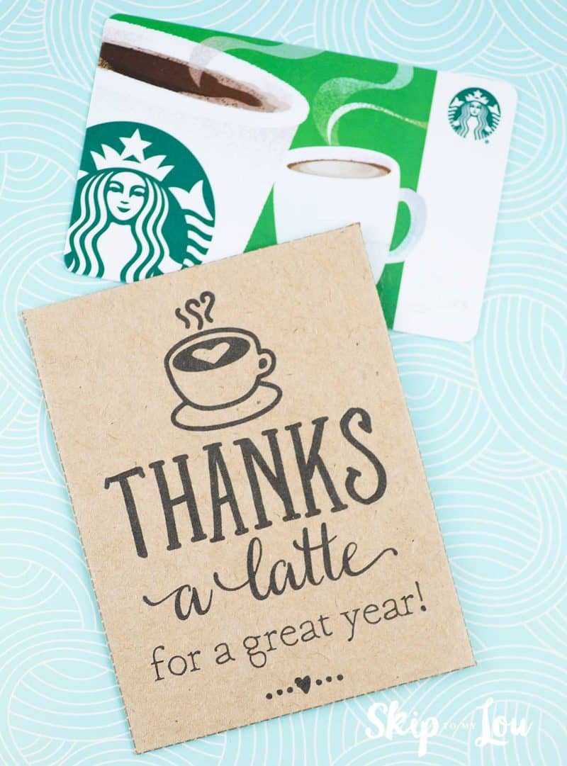 Thanks A Latte! Free Printable Gift Tags | Skip To My Lou With Regard To Thanks A Latte Card Template