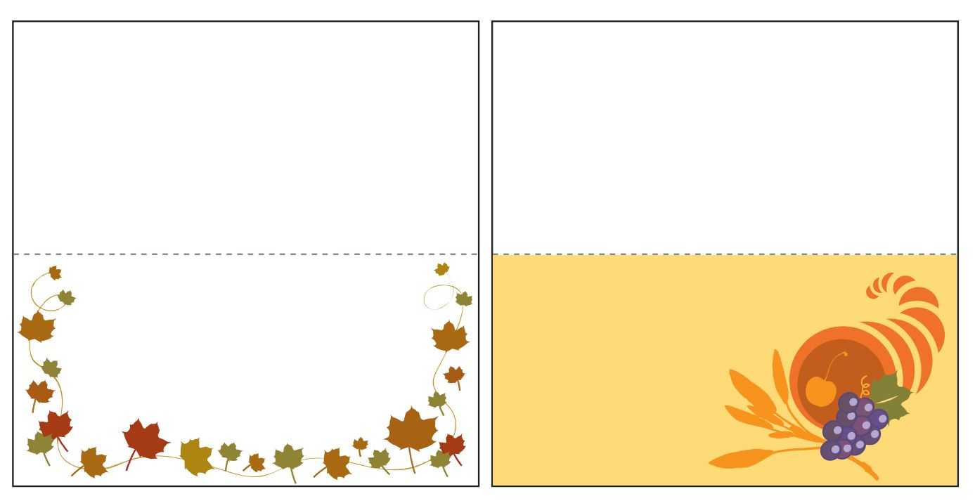 Thanksgiving Place Card Templates Gallery – Free Templates Ideas Intended For Thanksgiving Place Card Templates