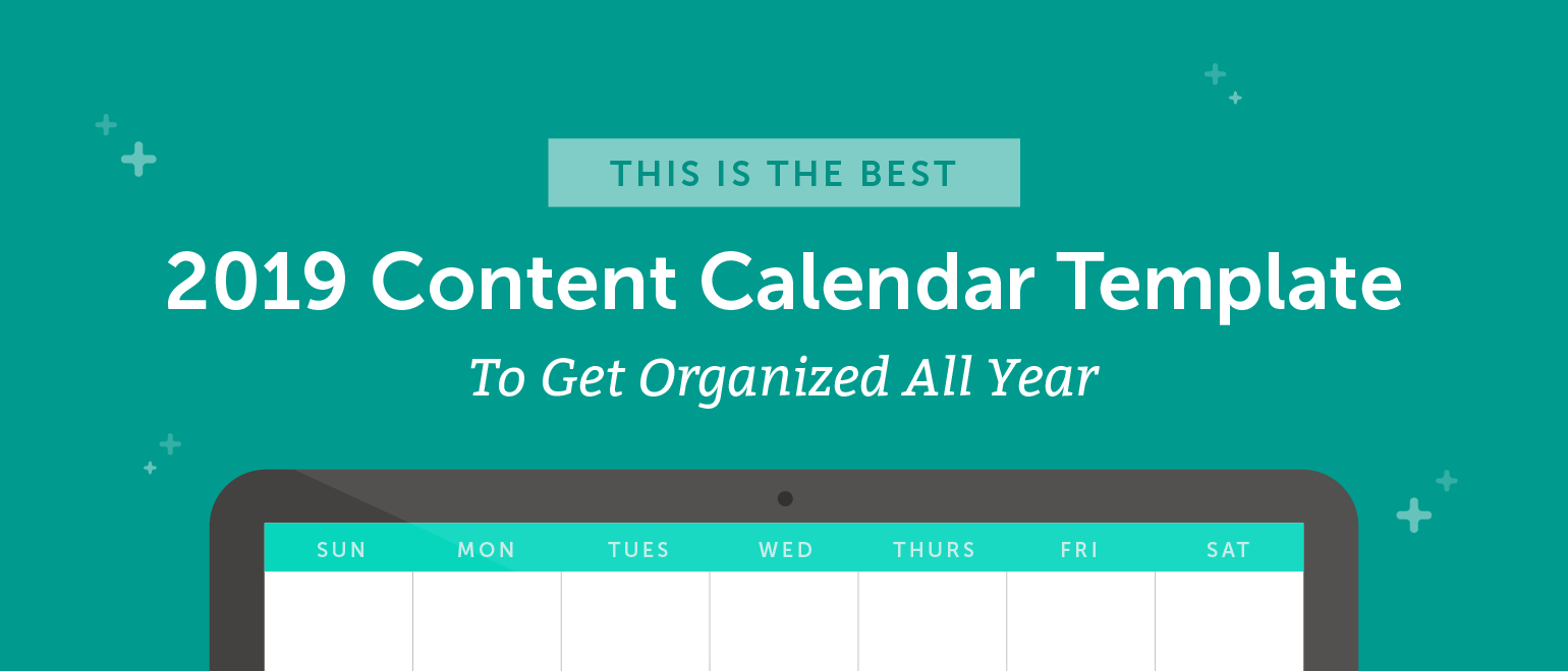 The Best 2020 Content Calendar Template: Get Organized All Year Inside Blank Activity Calendar Template