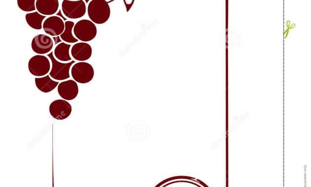 The Blank Wine Label Stock Vector. Illustration Of Decor in Blank Wine Label Template