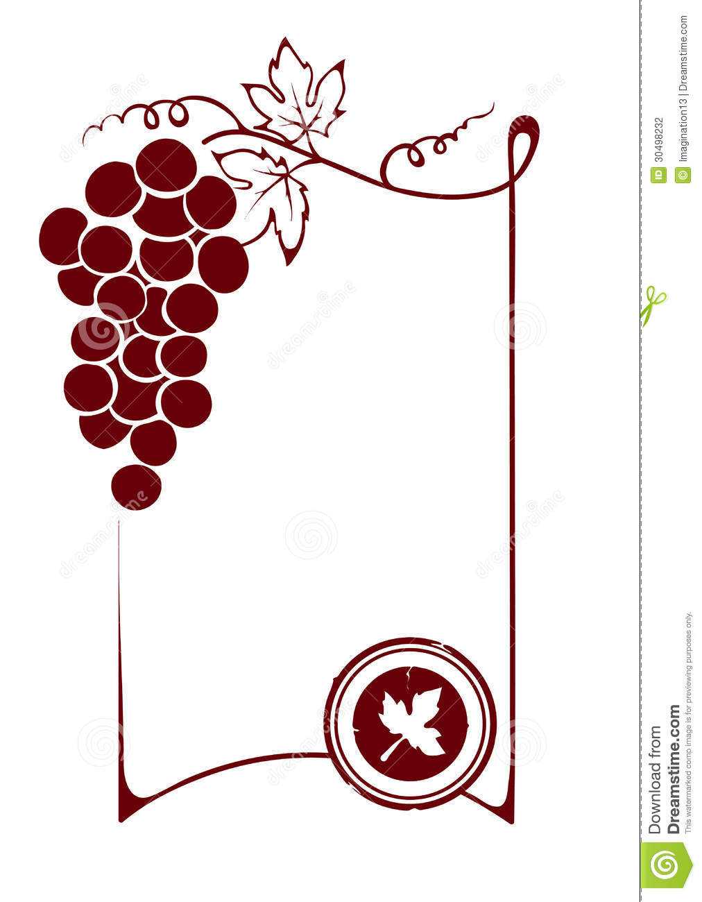 The Blank Wine Label Stock Vector. Illustration Of Decor In Blank Wine Label Template