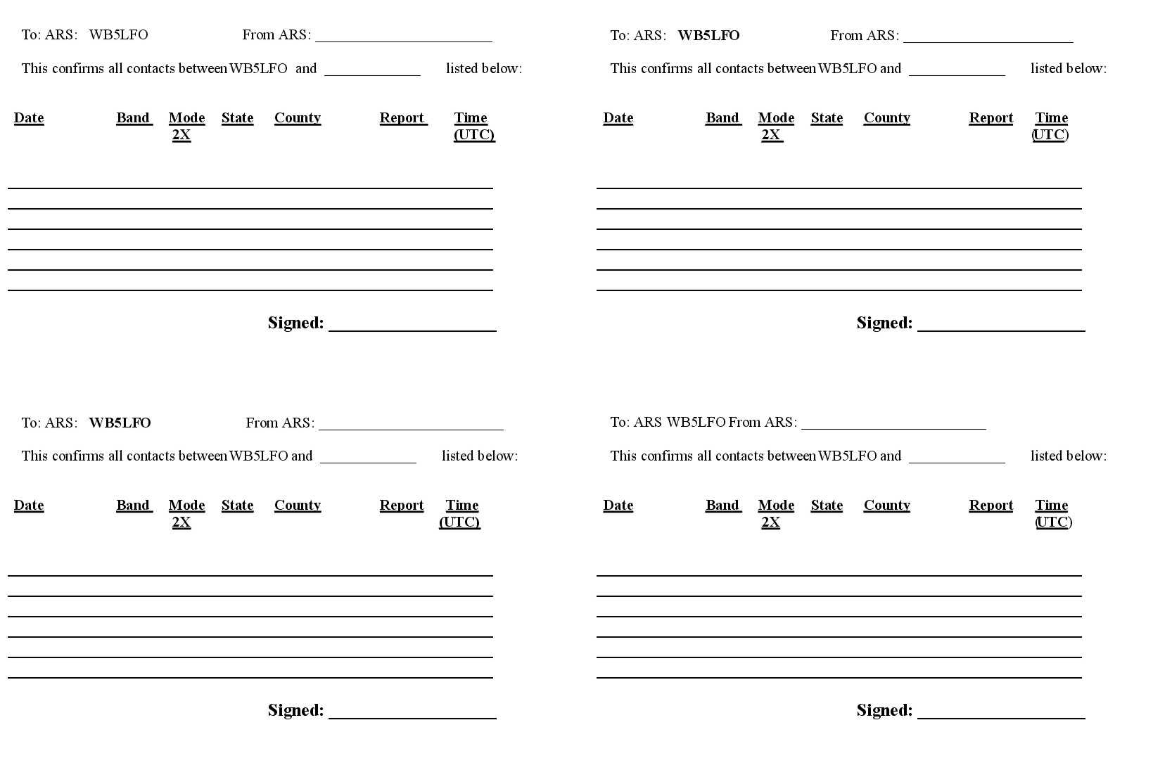 The Qslkit – At Home Qsl Printing With Qsl Card Template