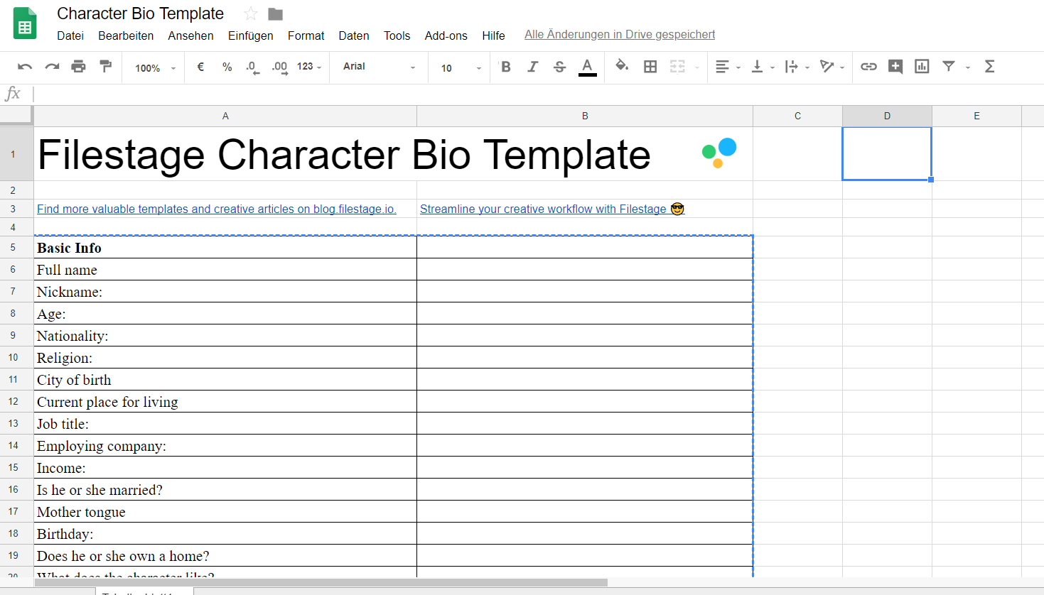 The Ultimate Character Bio Template 2018 | 70+ Questions For Free Bio Template Fill In Blank