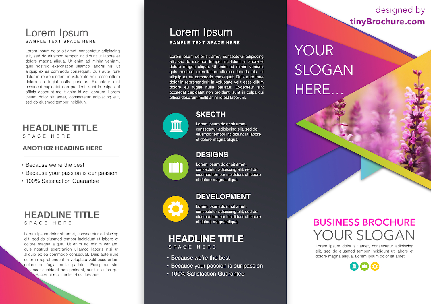 Three Fold Brochure Template Google Docs Inside Brochure Template For Google Docs